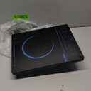 Karinear Portable Electric Cooktop, Electric Stove Single Burner Ceramic Cooktop with Touch Control,Safety Lock, Timer, Residual Heat Indicator, Overheat Protection, 1800W 110V Infrared Burner(Blue)