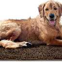 Furhaven 60" x 30" Highly Absorbent Runner Door Mat for Muddy Paws, 100% Washable, Perfect for Entryway, Kitchen, & Bathroom Use - Chenille Shammy Rug - Mud (Brown), Runner/XXL (60.0"L x 30.0"W x 1.0"Th)