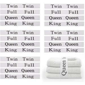 20 Pieces Bed Sheet Organizer Bands Bed Sheet Keepers Closet Organization Elastic Linen Labels for Bed Sheet Sets(Queen,King,Full,Twin)