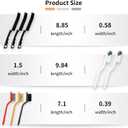 Betanull Crevice Cleaning Brush Set, Multi-Purpose Hard Bristle Brushes for Deep Cleaning Kitchen, Bathroom, Grout, Sink, Cup, Teapot, Bottle, Blender, Corners, Tight Spaces & More