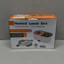 Heated Lunch Box Battery Powered with Automatic Heating, 16,000mAh Cordless Heatable Lunchbox for Adults, 1.6L Portable Food Warmer with Insulated Carry Bag Green