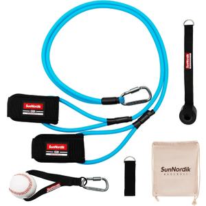 SunNordik Resistance Bands for Pitchers, Baseball & Softball Training Equipment for Improving Arm Strength & Pitching Training, Baseball Pitching Bands for All Skill Levels