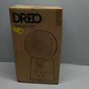 DREO TurboCool Misting Fan 516, 5 Drop Cooling Fans that Blow Cold Air, 150+30 Omni-directional Oscillating, Evaporative air cooler, 26 ft/s Wind, Ultrafine Mist, 20dB 6 Speeds 2 Modes, White, 15.7 Inches
