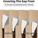 ESUFEIR 196" Wedge Sliding Window Weather Stripping Door Gap Filler,Adhesive Window Insulation for Winter Door Seal Strip,Soundproof Foam Tape for Frame,Gray