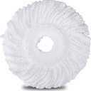 3 Pack Mop Head Replacement Spin Mop Replacement Head Microfiber Spin Mop Refills Easy Cleaning Round Shape Standard Size