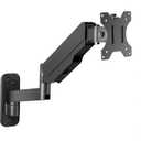 Monitor Wall Mount for 17-32 inch Flat/Curved Screen, Computer Monitor Wall Mount Arm Holds up to 17.6lbs, Tilt, VESA 75x75/100x100 mm