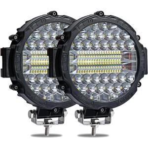 WINBANG 7 Inch Round LED Light Bar, 2PCS 201W Driving Light Bar Fog Lights Combo Beam LED Off Road Lighting for SUV, Truck, ATV, SUV,Hunters