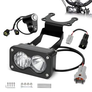SHIQINHA Dirt Bike Headlight with Bracket Replacement for Surron Light Bee X Segway X260 X160 Talaria X3 MX3 Sting R MX4 MX5, 1000LM 20W Plug and Play Electric DirtBike Off Road Head Light for Sur-Ron
