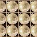 DN DECONATION Christmas Decorations Gold Mercury Glass Ball Ornaments Set of 12, 3.14 Matte Christmas Balls for Xmas Tree Decorations, Holiday Party Decor, Wedding Anniversary Ornament Gift
