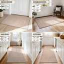 PURRUGS Dirt Trapping Door Mat 20" x 31.5", Non-Slip/Skid Machine Washable Entryway Rug, Dog Doormat, Super Absorbent Welcome Mat for Muddy Wet Shoes and Paws, Beige