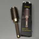 Round Brush for Blow Drying, Nano Thermal Ceramic & Ionic Tech Hair Brush with Boar Bristles, Professional Round Barrel Brush for Styling, Curling & Straightening by Sndyi (2.9 Inch, Barrel 1.7 Inch)
