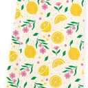 Yellow Lemon Kitchen Towels Summer Dish Towels Kitchen Decor Summer Gifts for Women Men Hostess Friends Waffle Weave Tea Hand Towel for Farmhouse Home Decor 14 x 23 Inches