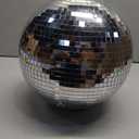 12" Disco Ball Mirror Ball Disco Party Decoration Stage Light Dj Light Effect Home Business Christmas Display Decoration Silver