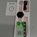 Smart Watches for Women,1.27" HD Fitness Tracker Answer/Make Call, Heart Rate/Sleep/SpO2Round Smart Watch for iPhone/Samsung/Android,IP68 Waterproof110+ Sport Mode-Pink(2 Bands)