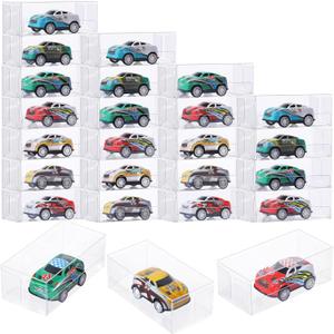 Yexiya 200 Pcs 1/64 Display Case for Model Car, 0.35mm Thick Clear Display Box Plastic Display Case Box Protector for Action Figures Toys Collectibles 1/64 Scale Model Car, 3.2 x 1.2 x 1.6 Inch
