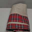 Fennco Styles Holiday Tartan Plaid Ruffle Design Christmas Decorative Table Runner (Ruffle Trim,  Table Runner)