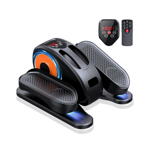 Under Desk Elliptical Machine, Ellipse Leg Exerciser for Seniors Fully Assembled, Quiet & Portable Electric Seated Pedal Exerciser with Remote Control & 12 Adjustable Speeds