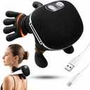 Deep Tissue Neck Massager with Heat, Upgraded 4D Feels Like Real Hands, Shiatsu Shoulder & Back Massager, Cordless Rechargeable for Relaxation & Comfort