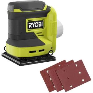 RYOBI ONE+ 18V Cordless 1/4 Sheet Sander (Tool Only), PCL401B, Green
