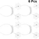Amosfun Christmas Headband 6pcs Christmas Decorative Headband Adorable Hair Bands Cute Snowflake Hair Hoops Snowflake Headdress Birthday Favors Halloween Costumes
