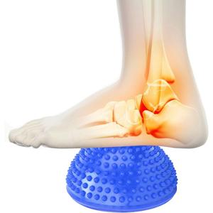 Exercise Balance Training Foot Massage Balls Stress Relief Yoga Massage Ball Semicircle for Relax Nervous Yoga Skills Physical Training Massage Ball(Blue)