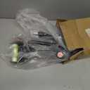 Geiserailie 2 Pcs Forearm Crutches for Adults, Folding Forearm Crutches Lightweight and Adjustable with Rubber Grips for Comfortable Grip, Aluminum Cane with Cuffs for Walking, Black