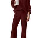 RUMIA Lounge Sets for Women 2026 Vacation Matching Track Suits Sweater Fall Outfits (L)