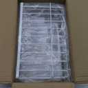 Magnetic Basket Kitchen Refrigerator Organizer Foil and Plastic Wrap Organizer for Fridge Heavy Duty Metal Storage (10.25"L x 3.2"W x 6"H, White)