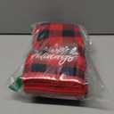 MCEAST 6 Pack Christmas Hand Towels 18 x 14 Inches Red and Black Buffalo Plaid Christmas Soft Washcloths Pure Cotton Towels for Bathroom Kitchen Home and Xmas Decoration