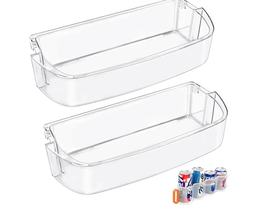 2 PACK]UPGRADED WPW10710203 Refrigerator Door Bin Compatible With Kenmore Whirlpool Refrigerator Door Shelf Parts W10710203 W10451871 Whirlpool Fridge Door Shelf Replacement WRS571CIHZ01 WRS588FIHZ00