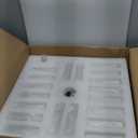 CLAIRDAI 20.7" Gold Crystal Caged Fandelier Ceiling Fan with Lights, Flush Mount Chandelier Ceiling Fan with Remote, Reversible 6-Speed, 6 x E12 Bulbs Not Included