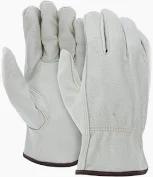 Heavy Duty Durable Cowhide Leather Work Gloves for Construction, Industrial and Personal Use,XL