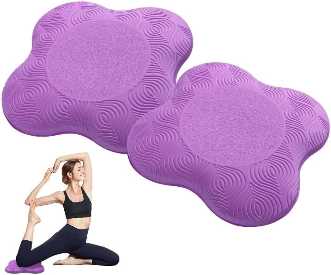 2 packs Yoga Knee Pad Mats Extra Thick for Knees Elbows Wrist Hands Head Foam Pilates Kneeling pad Yoga Knee Cushion Thick Exercise Pads for Knees Elbows Wrist Hands Head Foam Pilates Kneeling padSupport Foam Pads for Women and Men (purple)