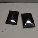 Plastic Pyramid 4x6 Nominal (3-5/8"x5-5/8") Fence Post Caps with Pre-Drilled Holes in Black or White Multi- Quantity Packs (2, Black)