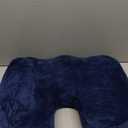 Seat Cushion for Office Chair Memory Foam Coccyx Pain Relief Cushion Pillow for Back Support Non-Slip Seat Pad for Office Desk (Blue)