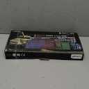 CHONCHOW Gaming Keyboard and Mouse Combo RGB LED Backlit USB Wired Key Board 3200dpi Mice Mechanical Feel Compatible with Xbox one ps5 Windows Laptop Computer(Grey-Black) (1912)