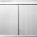 JIE JIN BBQ Access Door 35" W X 24" H Outdoor Kitchen Doors Double Doors Thickened 304 Stainless Steel Outdoor Kitchen Accessories Door for Indoor/Outdoor Kitchen Outdoor Cabinet BBQ Island