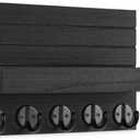 Lwenki Key Holder for Wall, Decorative Key and Mail Holder with Shelf Has Large Hooks for Bags, Coats, Umbrella Paulownia Wood Key Hanger with Mounting Hardware (9.8W x 6.7H x 4.2D)