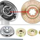 10PCS Brush Cutter Blade Adapter kit, Trimmer Attachments for String Trimmers Brush Cutter, with Universal Adapter Kit, Premium Stainless Steel Trimmer Head Compatible with Cutter, Weed Eater