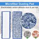 4 Pack Microfiber Cleaning Pad for Bona Mop Safe for Hardwood & Hard Surface Floors Dry Wet Floor Cleaning - Includes 2 Microfiber Cleaning Pad and 2 Dusting Pad - Microfiber Mop Pads for 18Inch Mop
