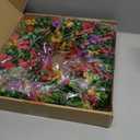 21'' Artificial Wreath for Outdoor Indoor UV Resistant Fake Plastic Plants Faux Flowers Daisy with Eucalyptus Leaves for Home Garden, Porch, Window Box, Front Door, Mix for Fuchsia Purple Yellow Red