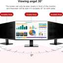 [2 Pack Computer Privacy Screen Shield Compatible for 23.6/23.8/24 Inch 16:9 Widescreen Desktop Monitor - Anti Glare & Blue Light Filter - Hanging Design for Easy On/Off