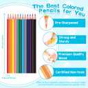 Toidgy 144 Count Colored Pencils for Kids, 12 Packs Colored Pencils Bulk 12 Colors, Pre-sharpened Color Pencils for Adults, Bulk School Supplies for Teachers, Back to School Supplies, Classroom Prizes