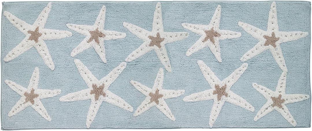 Avanti Linens - Bath Mat, Cotton Bath Rug, Seashell Inspired Bathroom Decor, Guest Bathroom Essentials (Sequin Shells Collection, 24" x 60") Avanti Linens - Bath Mat, Cotton Bath Rug, Seashell Inspired Bathroom Decor, Guest Bathroom Essentials (Sequin Shells Collection, 24" x 60")