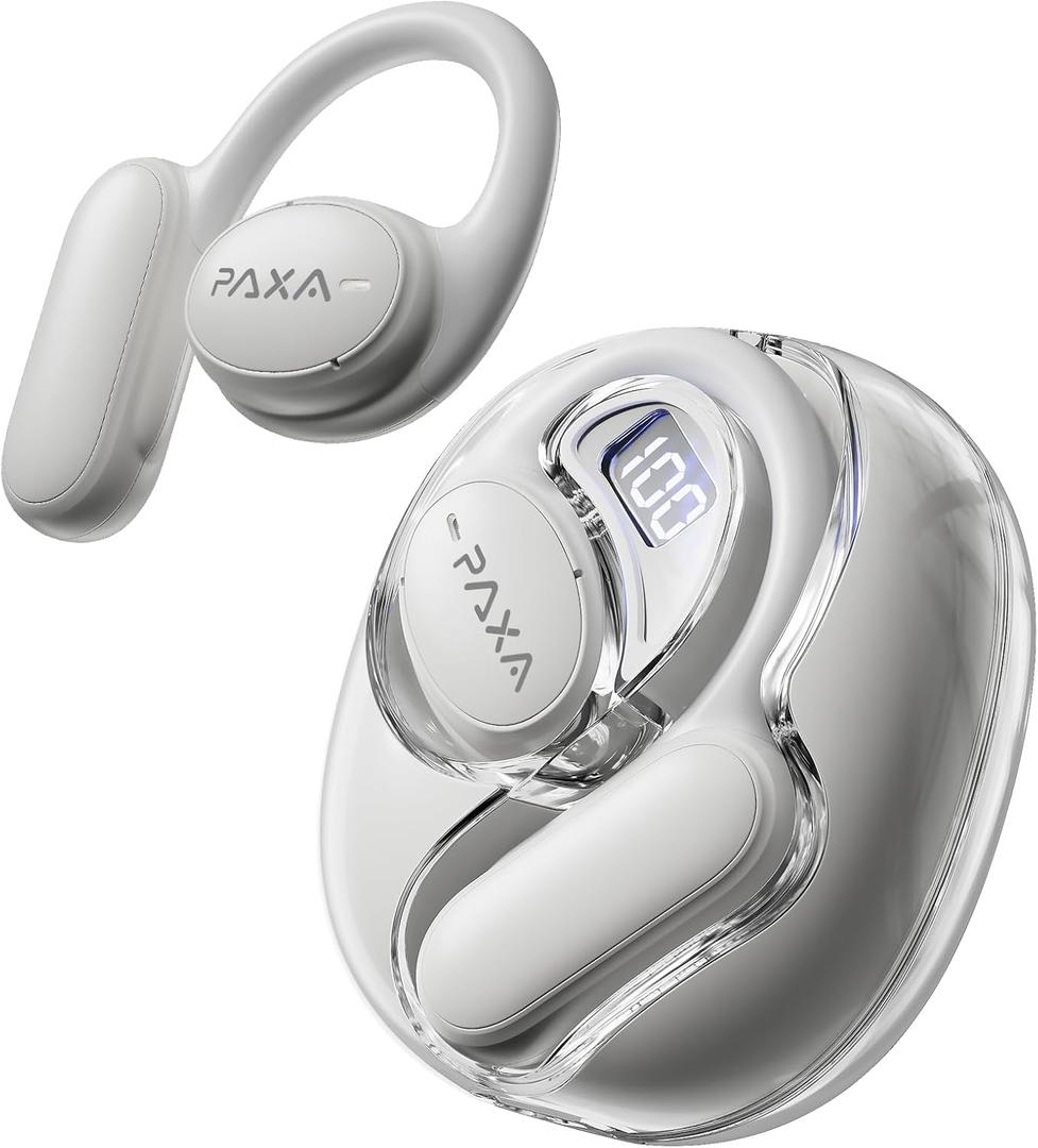 PAXA AI Translation Earbuds Real Time 3-in-1 Language Translator Earbuds 145 Languages & Accents Bluetooth 5.4 Translating Earbuds HD Sound Audifonos Traductores Ingls Espaol, OpenAir5 White
