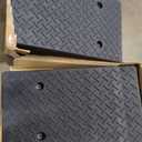 Ruedamann 2" Rise Rubber Threshold Ramp, 42.9" Wide Wheelchair Ramp, 2200 Lbs Capacity, Entry Ramp, Curb Ramp with Non-Slip Surface, for Wheelchairs, Scooter, Power Chairs, Driveways