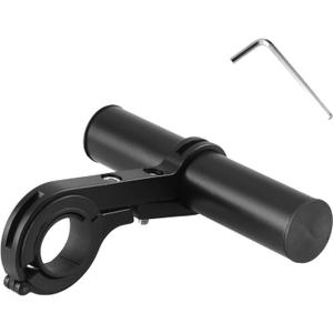 TRIWONDER Bike Handlebar Extender Aluminum Alloy Single Bicycle Handlebar Extension Double Clamp Bike Bracket for Holding Motorcycle E-Bike Lamp Speedometer GPS (Aluminum Alloy - Single clamp - 10cm)