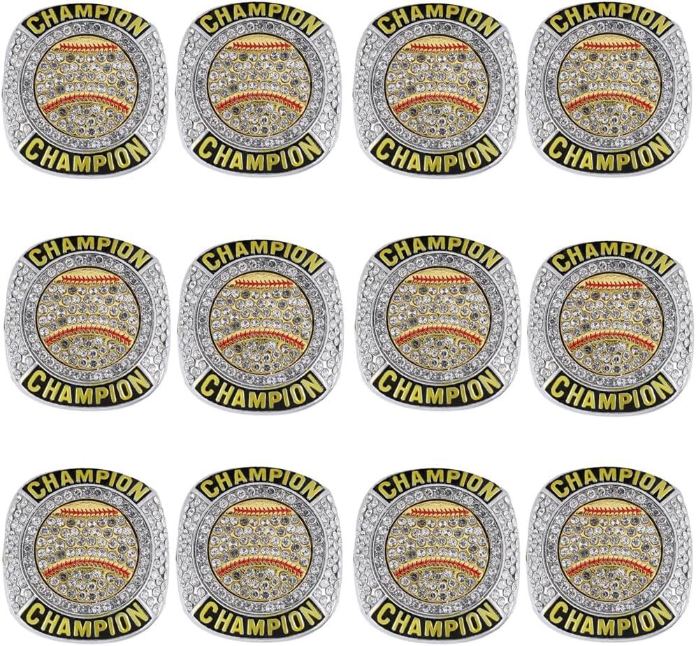 Baseball Championship Ring Trophy Award Gift Tournament Champions or Finalists Champion Ring (8, 12 pcs rings big discount)
