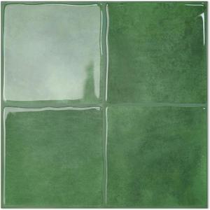 STICKGOO 10 Sheets Peel and Stick Backsplash - 9" x 9" 3D Adhesive Peel and Stick Tile Backsplash for Kitchen&Bathroom (Green)