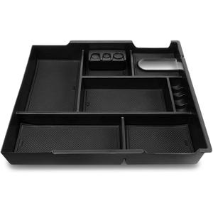 DNA MOTORING ZTL-Y-0019 Center Console Armrest Organizer Tray Compatible with 14-19 Tundra, Black